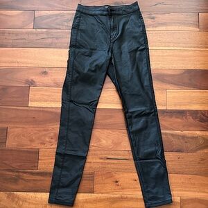 Slim Faux Leather Pants